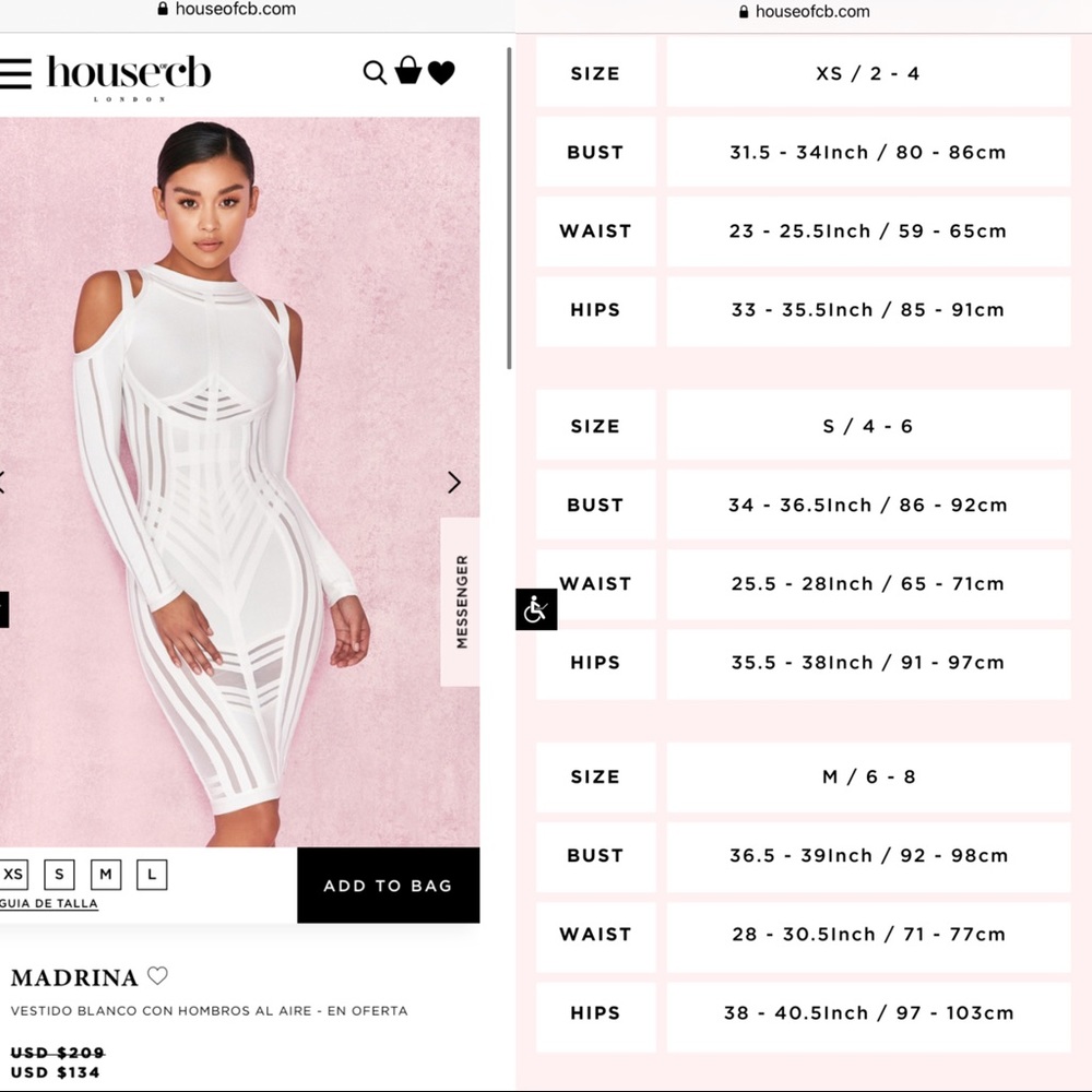 White House of CB “Madrina” bandage dress